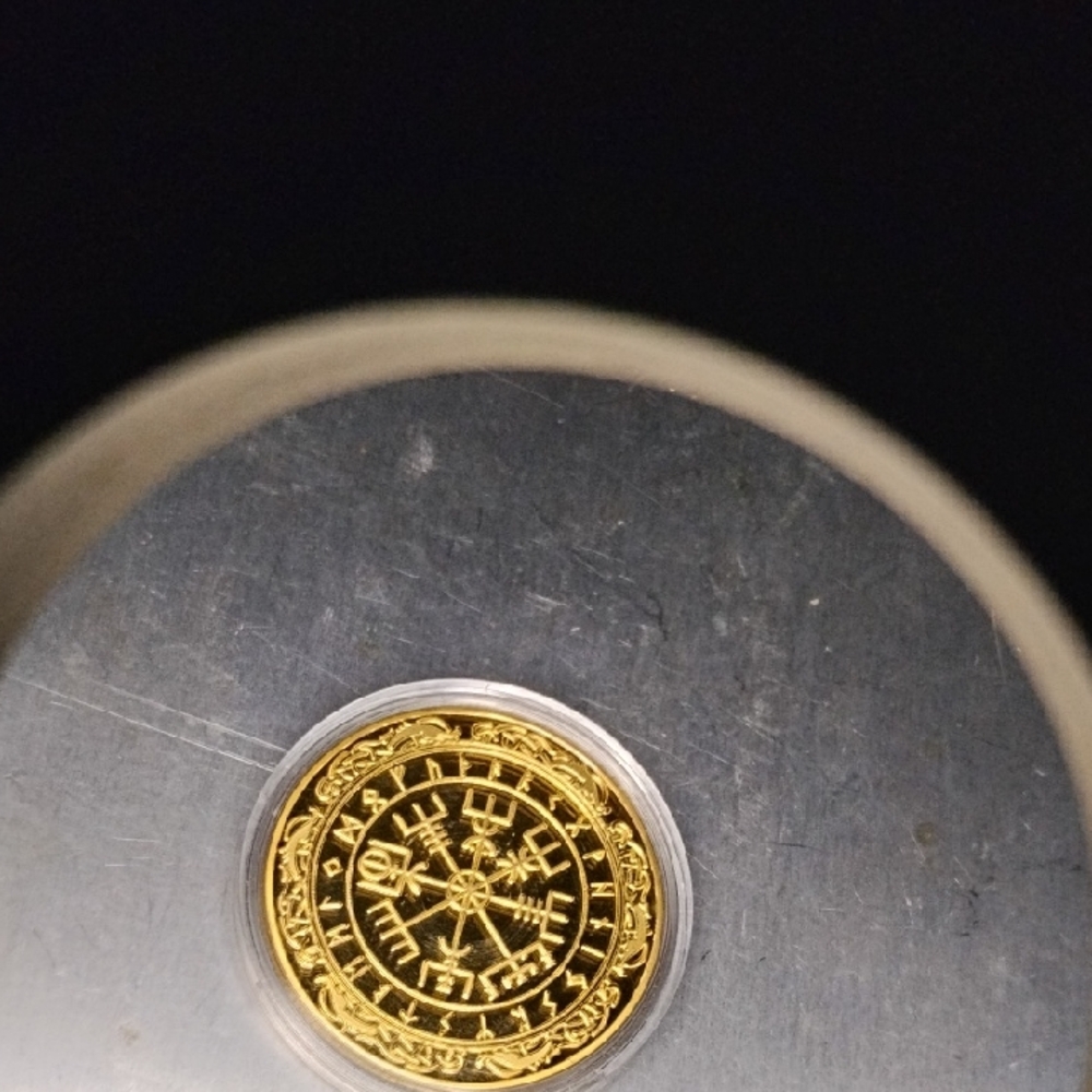 Elegant Golden Collectible Coin